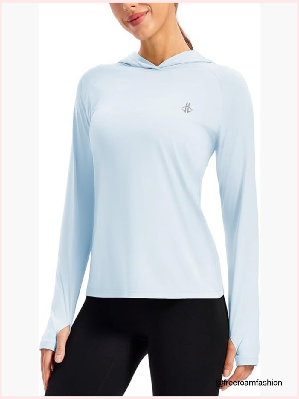 UPF 50+ Sun Protection Hoodie Long Sleeve UV Shirt Lightweight Outdoor Hooded